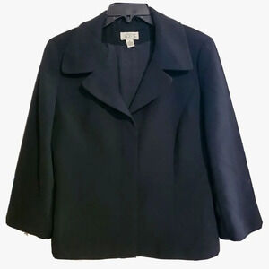 Ann Taylor Loft Blazer Black Size 8 Short Length Office Career Work Womens